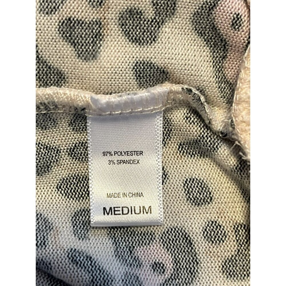 MUK LUKS Pink Cheetah Loungewear Shirt SOFT Womens M NWOT - Picture 4 of 5